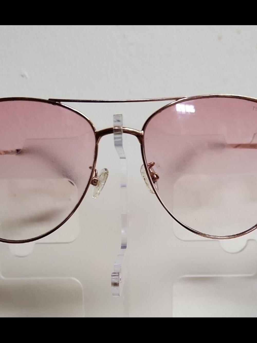 Tom Ford Rose Gold Frame Aviator Sunglasses